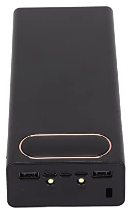 Power Bank Case, Compact DIY Power Bank Plug and Play Universal de Gran Capacidad para la Mayoría de los Teléfonos Móviles (Black)