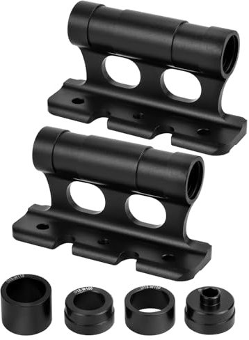 QWORK® 2Pcs Bike Fork Mount, Aluminum Bike Fork Mount with 8 Adapters, for Car Truck Van