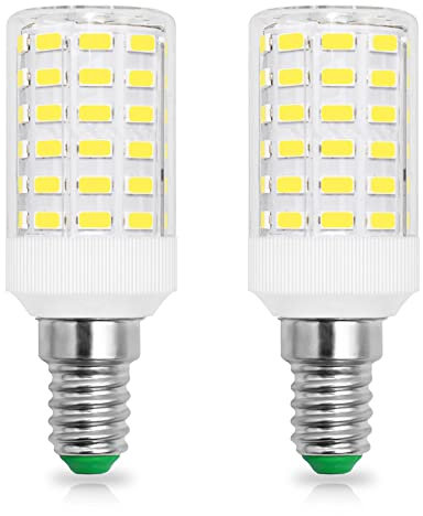 TZHILAN E14 LED Mais Birne 5W 12V Ersetzt 60W Glühlampe Tageslichtweiß 6000K T22 Nicht Dimmbar Kerzenlampe Nicht Dimmbar, 2er-Pack[MEHRWEG]