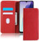 binandteam Coque pour Xiaomi Redmi 14C 4G / Redmi A4 5G,Housse en Cuir PU Portefeuille, Etui de Protection à Rabat Magnétique,Pochette Fermeture Anti-Choc Protection - Rouge