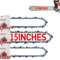 FuGuiB 15 Pollici Catena Motosega,0.325LP 1,3 mm 64 maglie 38 cm Catene Per Motosega In Confezione Da 3,Catena Di Ricambio Per Motosega, Compatibile con Husqvarna 581643164 / SP33G