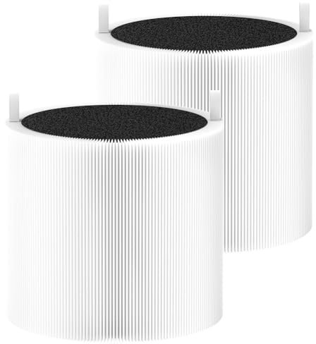 sieloonger 411i Max Replacement Air Filter Compatible with Blueair 411i 411MAX AIR Purifier,H13 True HEPA 3-Stage Filtration High-efficiency Activated Carbon,2-Pack