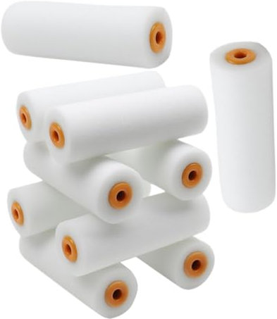 Supvox 10 Stück Schwamm Farbwalzenbezüge Langlebig Kompakt Für Wandmalerei Leicht Austauschbar Hausanstrich Und Wohnraumdekoration