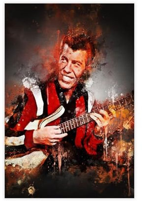 GJHTQLP Poster Link Wray 02 Leinwandposter Schlafzimmer Dekor 50 x 75 cm
