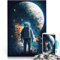 Puzzle für Erwachsene, 1000 Teile Anspruchsvoll, Aber lustig und humorvoll Space Voyager Die Liebe zwischen Paaren stärken52x38cm
