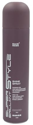 Super Brillant Style Shine Spray 300 ml – Glanzspray für strahlendes Haar mit UV-Schutz – ohne Halt – Haarstyling-Finish für alle Haartypen – nicht beschwerend & auswaschbar