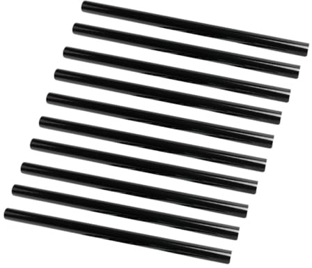 LOLIPPYY 10pcs Black Hot Melt Glue Sticks for DIY Crafting Kit High Adhesion Hot Glue Rods Suitable for Sealing Repairs Home Decor and Large Projects