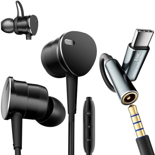 In-Ear-Kabel kopfhörer Tiefem Bass mit ENC Lärmreduzierung Anrufen Ohrhörer