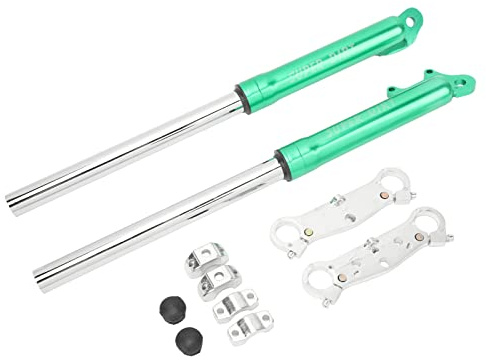 RiToEasysports Vorderradgabel-Stoßdämpfer, Metalllegierung, Federgabel-Stoßdämpfer, 510 Mm, 12 Mm Achse, Inklusive 2 Gabel-Hardware für Dirt Mini Pocket Bike 47, 49, 2-Takt-Fahrer