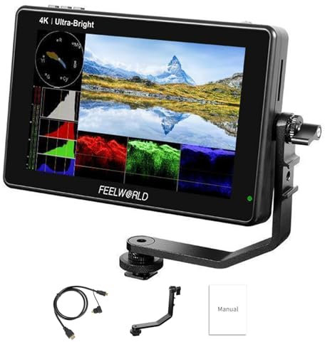 FEELWORLD LUT7 Monitor 7 pollici 1920 x 1200 IPS 4K Touch screen 2200 nit Ultra Bright DSLR Camera monitor di campo supporto HDMI DC, 3D Lut, forma d'onda, sensore di luce