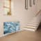 Glass Radiator Cover Printed - Liquid Aqua - Made by Premier Range in 1420mm Wide x 640mm High