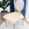 SWECOMZE Sitzkissen,Faux Lammfell Schaffell Sitzauflage Longhair Fell Optik Nachahmung Wolle Sofa Matte Lammfellimitat Teppich (Beige,50 * 50cm)