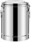 MNSSRN Seau Isolant en Acier Inoxydable avec Robinet, Seau à Soupe Polyvalent, Seau de Stockage d'acide et d'alcali scellé épaissi,Without Faucet,50L