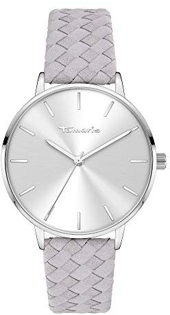 Tamaris Damen Analog Quarz Uhr mit Leder Armband