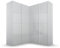 Rauch Möbel Quadra Schrank Eckschrank Schwebetürenschrank, Grau, 4-trg., inkl. 2 Kleiderstangen, 12 Einlegeböden, 3 Schubkästen, BxHxT 181x229x187 cm
