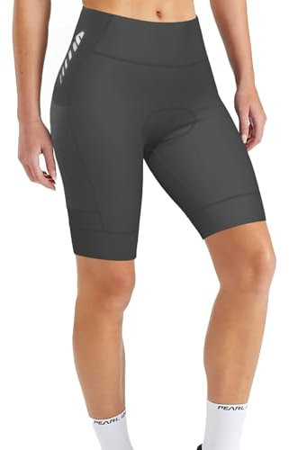 Lo.gas Damen Fahrradhose Radhose Schmerzfrei 6D Gepolsterte Radhose Frauen Radlerhose Kurz Feuchtigkeitsableitend Damen Radlerhose Grau M