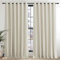 PONY DANCE Thermal Insulated Curtains for Living Room - 90 x 90 Inches Eyelet Balance Temperature Curtains Super Soft Bedroom Drapes for Nursery/Children/Kids, Light Beige, 2 Panels