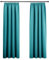 PONY DANCE Verdunklungsgardine Kräuselband 2er Set H 175 x B 140 cm Schlafzimmer Gardinen Verdunkelung für Schienensystem Vorhang Kurz Blickdicht Thermogardine Hitzeschutz, Türkis