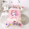 INTOMENG Einhorn Bettwäsche 135x200 Rosa für Teenager Mädchen Kinderbettwäsche Einhorn Bettbezug Weich 100% Mikrofaser Bettwäsche mit Reißverschluss und 80x80 Kissenbezüge 3D Regenbogen