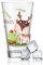 GRAVURZEILE Wasserglas mit UV-Druck - Tiergruppe Wald Design - Personalisiert mit Wunschname - Geschenke für Jungen & Mädchen Kinder zum Geburtstag Einschulung - Geeignet als Trinkglas - Reh