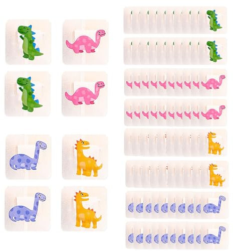Pflaster Kinder 100 Blatt Kinder Pflaster,Ohrringe Abkleben Sport 38*38mm Kinderpflaster Jungen,Ohrringe Abkleben Geeignet für Kleine Wunden Bei Kindern,Akne,Impfungen und Blasen(Dinosaurier-Muster)