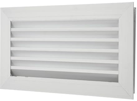 PATIKIL Door Air Vent Cover, 16 x 8, Aluminum Grille Ventilation Cover Louvered for Cabinet Wardrobe Door, Silver Tone