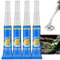 Lot de 4 colles sans danger pour aquarium pour plantes, mousse et aquascaping – Durcissement rapide et étanche pour aquariums, mastic en silicone transparent