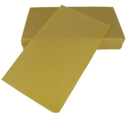 Deutsch Normalmaß -DNM- Mittelwände 2kg für Imker Größe 350x200mm aus 100% Bienenwachs Imkereibedarf Imkerei Rähmchen Mittelwand Bienen Bienenhaltung