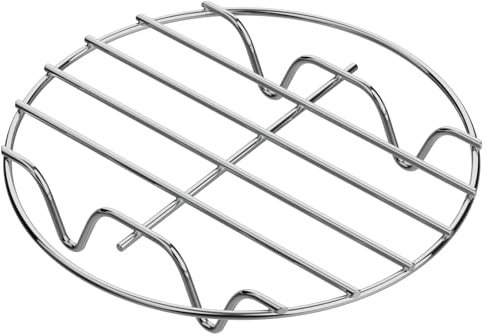 GSlife Steamer Rack 7'' - Stainless Steel Canning Rack, Round Cooling Baking Roasting Rack, Trivet for Dutch Oven Air Fryer, Instant Pot Accessories for 3, 6, 8 Qt Pressure Cooker, 1 Pack