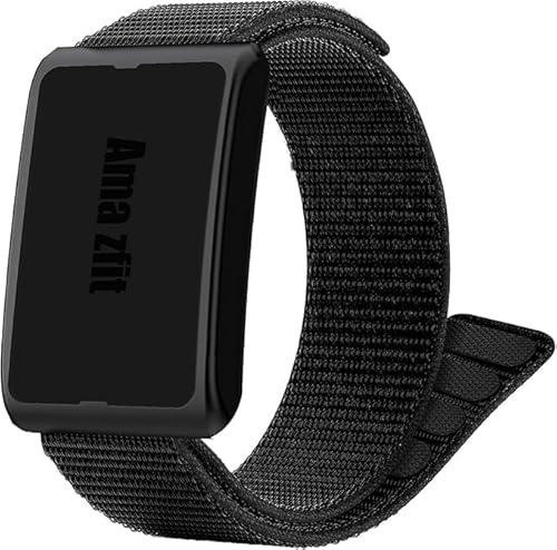 Lamshaw Correa de Nylon en Bucle Compatible con Amazfit Reloj Inteligente- Brazalete Ultra Ligero, Secado Rápido, Lavable - para Amazfit Helio Strap y Smart Band Fitness Tracker