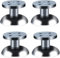 Lot de 4 pieds de support surélevés pour lit, table basse, meuble TV, meubles en verre – 10 cm – rehausseurs de meubles réglables robustes pour décoration d'intérieur