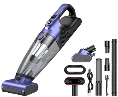 Geavonyg Aspirapolvere Senza Fili 10KPA per Uso Domestico Macchina Pulire I Pavimenti con Forte Aspirazione Aspirapolvere Senza Fili Animali Domestici