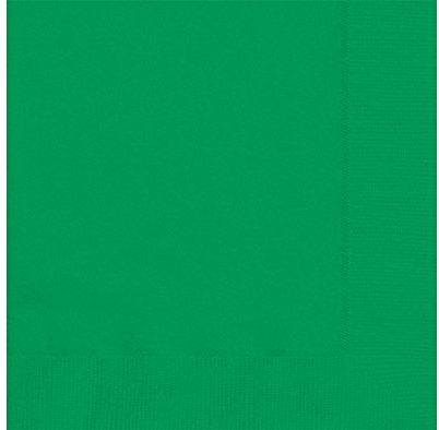 Papierservietten - 16,5 cm - Smaragdgrün - Packung mit 20 Stück