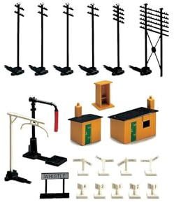 Hornby R574 OO Gauge Trackside Accessories, Model Train Accessories for Adding Scenery, Dioramas, Woodland, Buildings and More to 00 Gauge Model Railway - 1:76 Scale