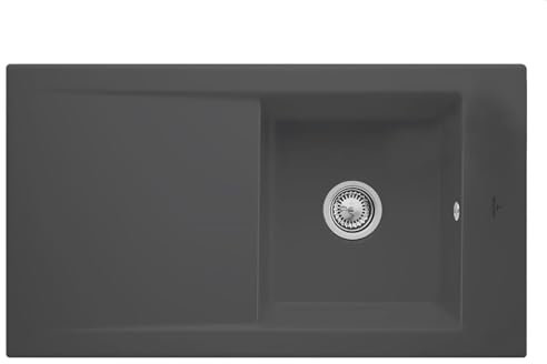 Villeroy & Boch Timeline 50 Graphit - 3307 01 i4 Keramikspüle Handbetätigung