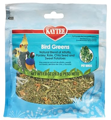 Kaytee Bird Greens Treat for All Pet Birds, 1 oz