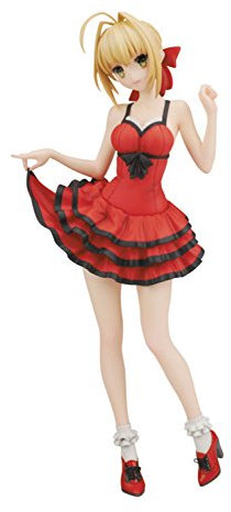 Fate/Extra CCC PVC Statue 1/7 Saber Crimson Modern Costume 25 cm