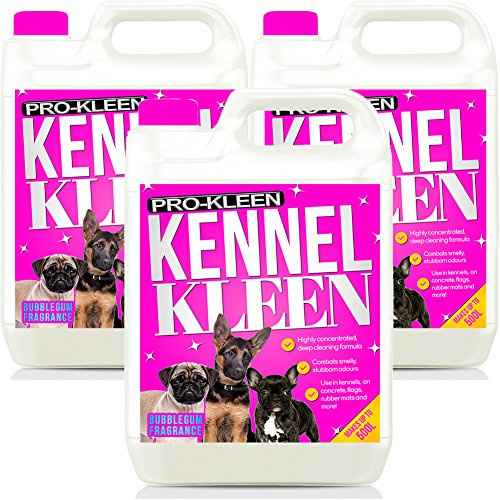 Pro-Kleen Kennel Disinfectant, Cleaner & Deodoriser (Bubblegum Fragrance) - 15L Pack - Kills 99.9% of Bacteria and Removes Nasty Urine Pet Odours - Suitable for Kennels, Hutches & More
