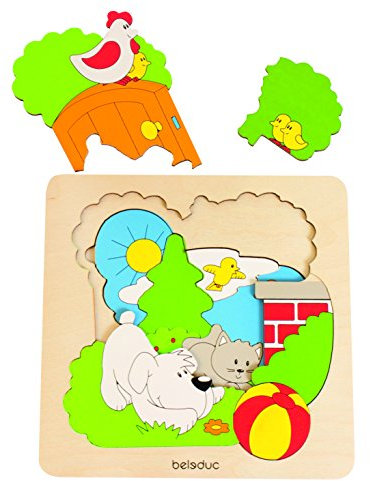 Hape 17500 - Discovery Garten Puzzle