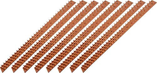 Pest-Stop Prikka Strip – Anti-Climb Fence Spikes – 8 Pack – Weatherproof Plastic Deterrent for Walls, Gates, Fences – Trim to Size – Outdoor Use