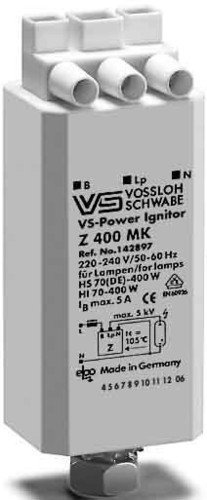 Vossloh Schwabe HOUB Z400MK 140597 HS 70-400W/HI 35-400W Allumeur Blanc