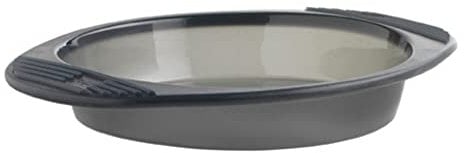 MASTRAD - Moule A Manqué Rond - 100% Silicone Premium - Anti-Adhésif - Maintien Parfait - 26 Cm - Gris Fumé