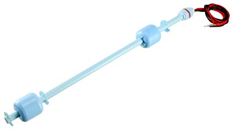 sourcing map Poisson Réservoir Liquide Eau Niveau Capteur Vertical Flotteur Interrupteur 29,5cm Longueur
