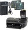 DSTE BG-E18 Battery Grip + 2x LP-E17 Battery + USB Charger for Canon EOS M3 750D 760D Rebel T6i T6s 8000D Kiss X8i