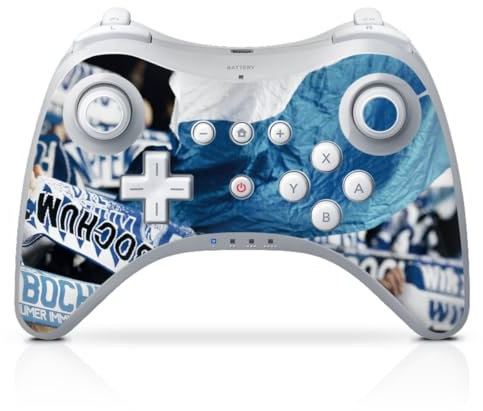 DeinDesign Skin kompatibel mit Nintendo Wii U Pro Controller Folie Sticker VFL Bochum Offizielles Lizenzprodukt Statement
