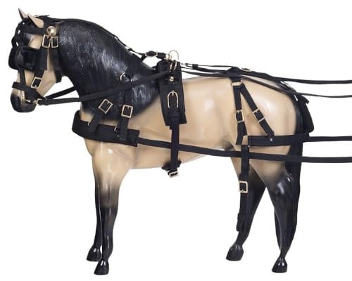 Tough 1 Deluxe Nylon Fahrgeschirr Pony Schwarz