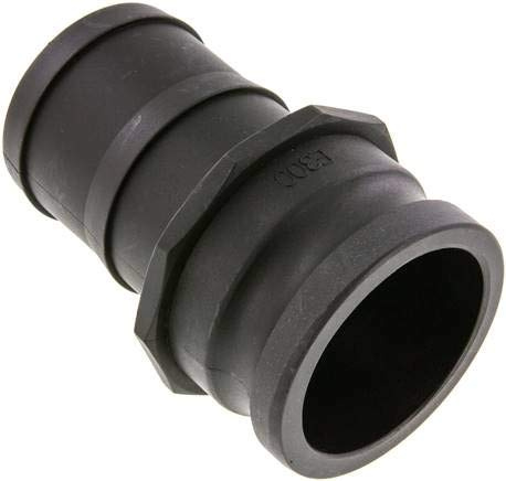 Kamlock-Stecker (E) 75 (3) mm Schlauch, Polypropylen Werkstoff:Polypropylen* DN:75 (3) mm PN:6bar