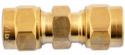 Connect 31177 Messingkupplung gerade, 4 mm (5/32-Zoll), 10 Stück