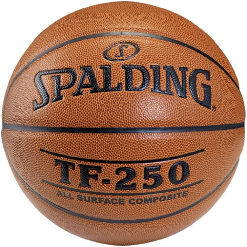 Spalding - TF-250 - Basketball - Größe 6 - Basketball - Zertifizierter Ball - Hohe Strapazierfähigkeit - Indoor und Outdoor - rutschfest - Ausgezeichneter Grip (Größe 7) (Größe 5)