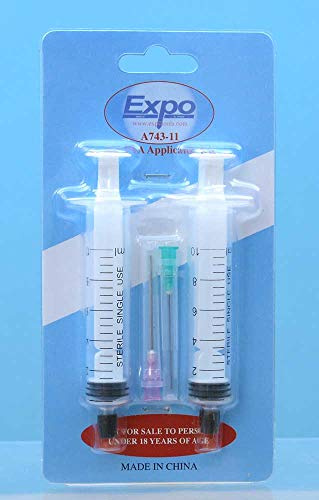 Expo Tools 2x 10ml Modelling Syringes & 2x Interchangeable Needles Kit
